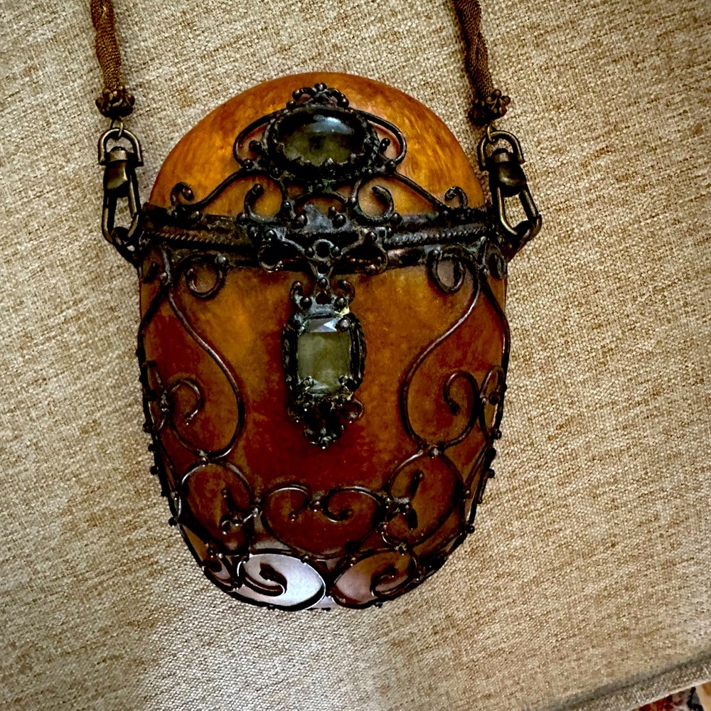 Super Cool Vintage Maya Resin Bronze Mini bag